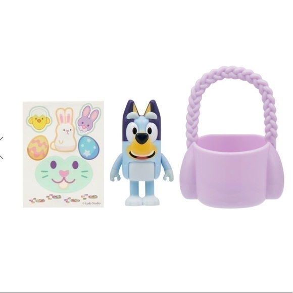 Moose Toys Bluey Easter Bunny Basket Packs Lavender - Picture 3 of 12